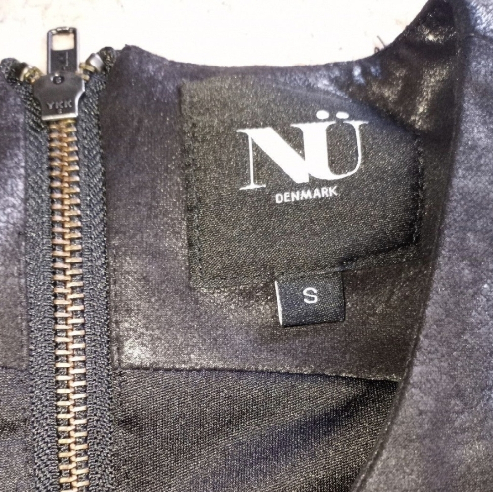NU Denmark Sleeveless Black Fit & Flowy Circle Skirt Dress Women Size Small - Picture 2 of 16